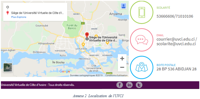 Localisation de l’UVCI